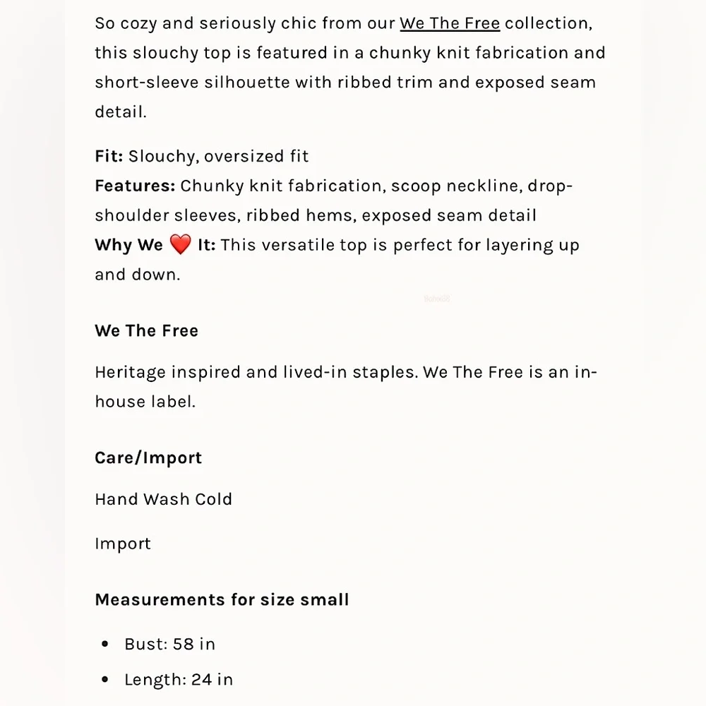 NEW Free People We The Free Sophia Sweater Tee In Ocean Palace Blue - Picture 4 of 12